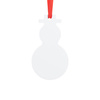 Pendentif en plastique pour sublimation - bonhomme de neige