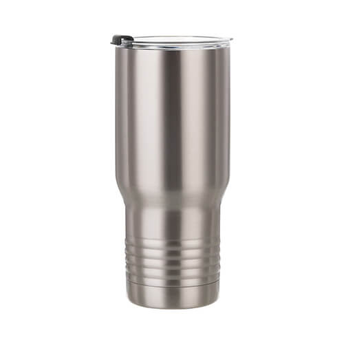 Krus 650 ml rustfrit stål til sublimering - sølv