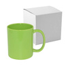 Mug Full Color - light green glossy for thermal transfer with cardboard box