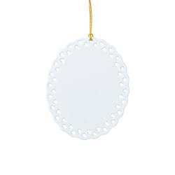 Plastični obešalnik za sublimacijo - ovalen z luknjami