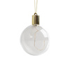 Plastic bauble glowing with warm light - ball for sublimation
