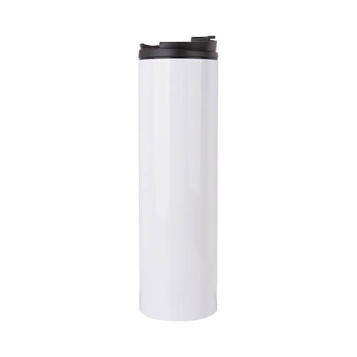 600 ml nerūdijančio plieno butelis sublimacijai - baltas