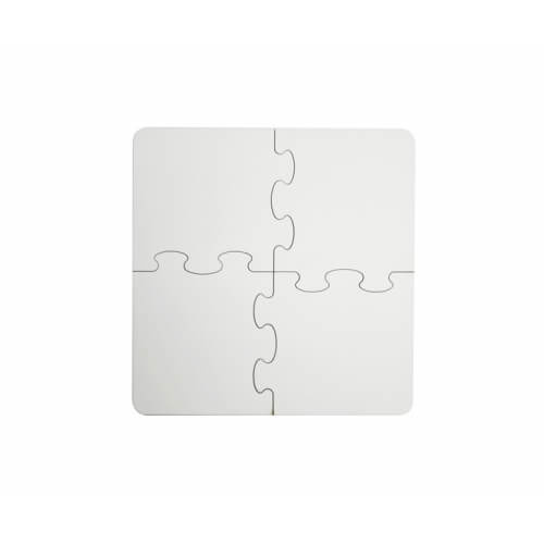 Puzzle MDF krūzes paliktnis 19 x 19 cm 4 elementi Sublimācijas termiskā pārnese