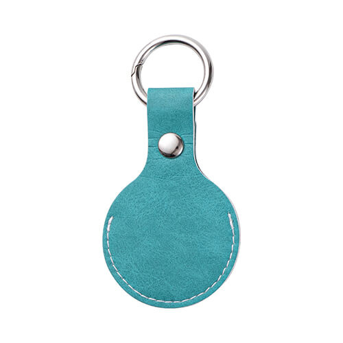 Llavero de piel / estuche AirTag para sublimación - verde