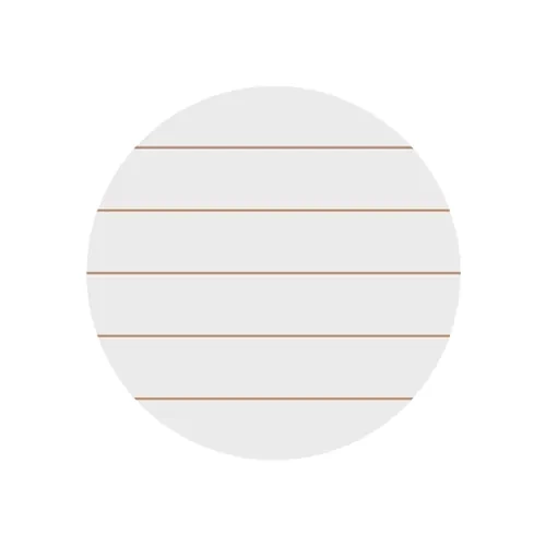 Okrúhly fotorámik z MDF, pruhovaný, Ø 30,5 cm