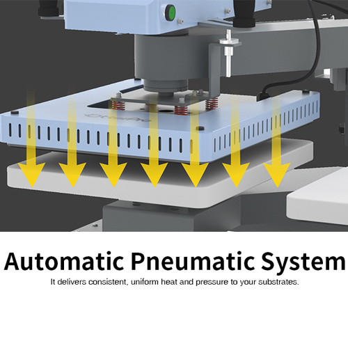 Dwustanowiskowa prasa płaska OtterPro Air Press Swing Dual 40 x 50 cm