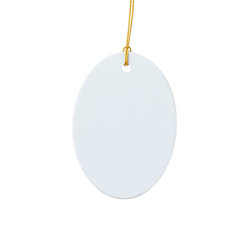 Plastic pendant for sublimation - oval