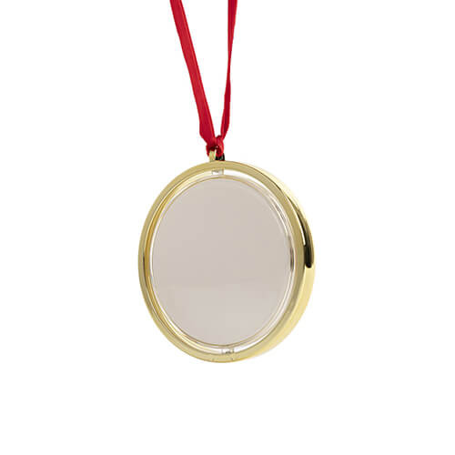 Ornament pom de Crăciun rotativ pentru sublimare - auriu