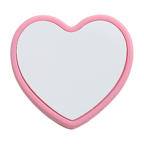 Tapón de pajita de silicona Ø 0,8 / 1 cm para sublimación - corazón rosa