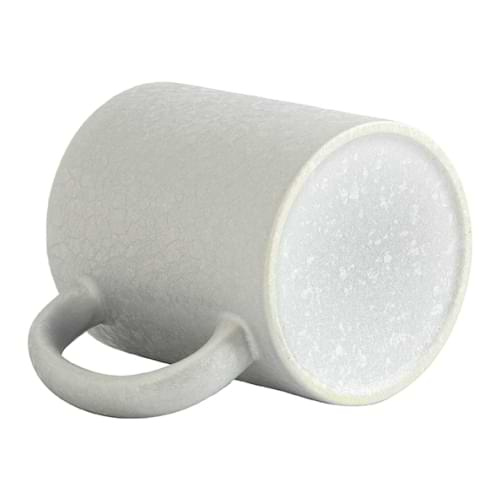 Mug 325 ml with cracked surface effect for sublimation - silver