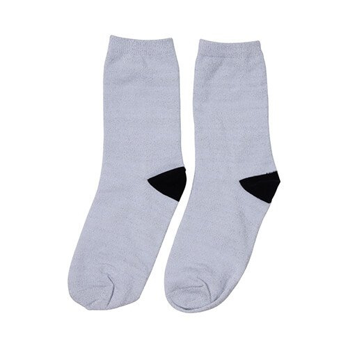 Zokni 30 cm szublimációs zokni - ezüst csillogás