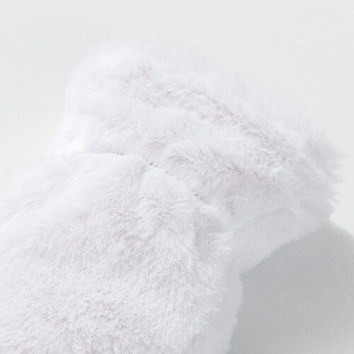 1000 ml long sublimation hot water bottle cover - white