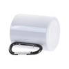 Mug en métal 300 ml pour sublimation avec une anse noire et un mousqueton - blanc
