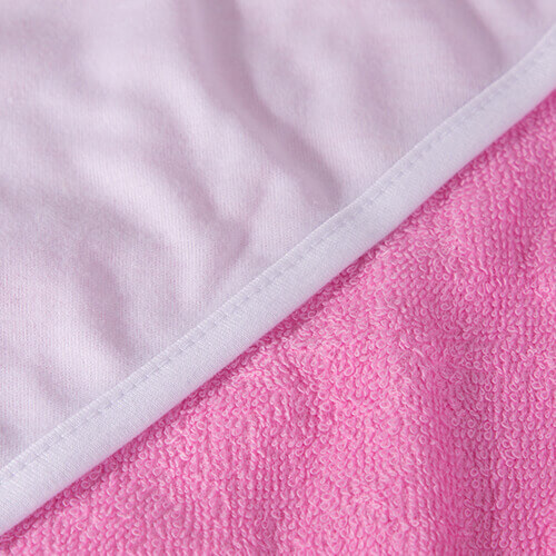 Babydoek met kap voor sublimatie - roze