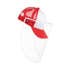 Children's sublimation visor cap - red