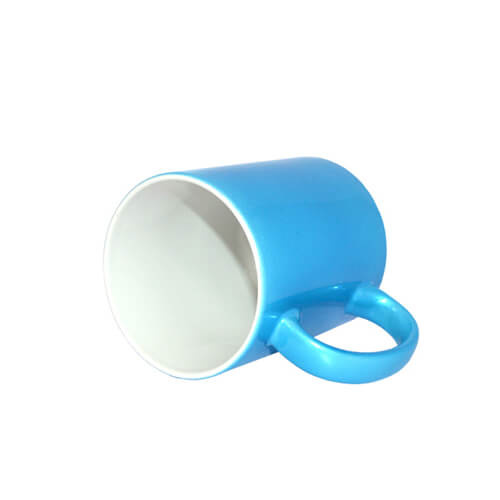 Taza Metalic 330 ml azul brillante Sublimación Transfert Thermique