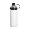 Stainless steel 960 ml bottle with black lid for sublimation