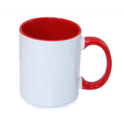 Taza A + 330 ml FUNNY rojo Sublimación Transferencia Térmica