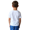 Camiseta básica de manga corta para niños pequeños - Blanco