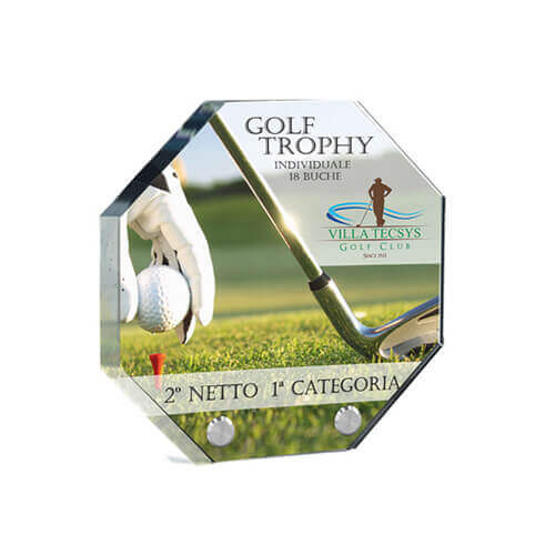 OTTAGONO akril szobrocska 15 x 15 cm, szublimációhoz