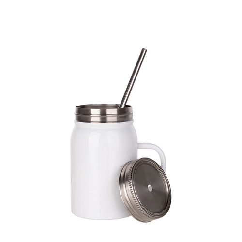 Set od 4 metalne šalice Mason Jar za ispis 500 ml