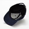 Casquette de baseball en coton avec patch velcro rond pour sublimation - bleu marine