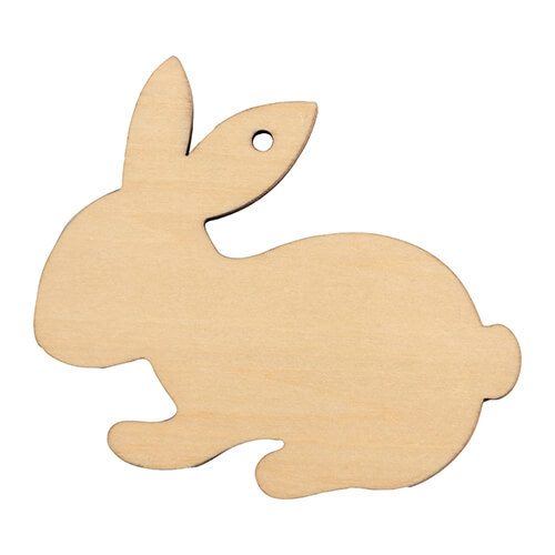 Obesek iz vezanega lesa za sublimacijo - Bunny