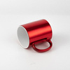 Mug 330 ml plaqué pour sublimation - rouge avec une boite en carton