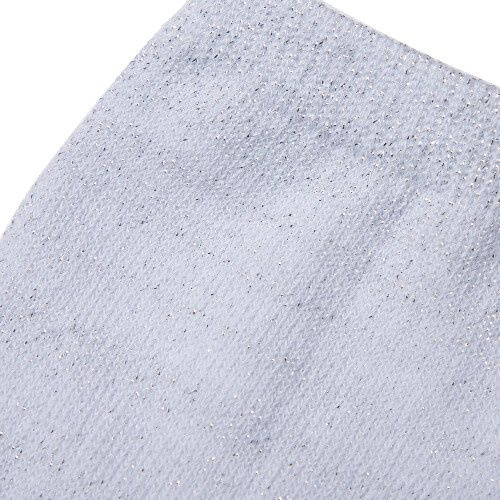 Chaussettes 22 cm pour sublimation - paillettes argent