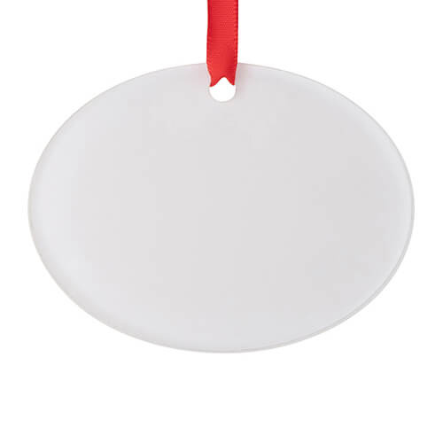 Pendentif acrylique pour sublimation - ovale horizontal