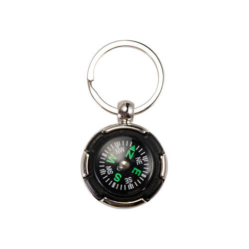 Metal keychain - compass Sublimation