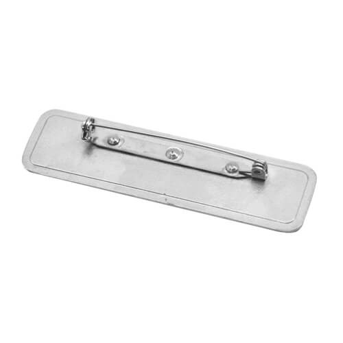 Rectangle metal photo identifier with straight corners 7,1 x 2,1 cm Sublimation Thermal Transfer