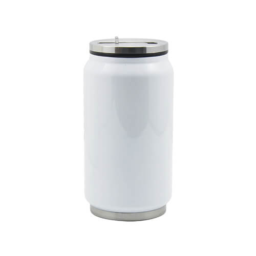 Water bottle-­beverage can 300 ml with the straw Sublimation Thermal Transfer