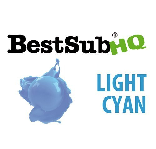 BestSub HQ sublimatie-inkt - Light Cyan 1000 ml sublimatie thermische overdracht