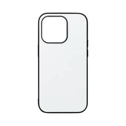 coque en caoutchouc noir pour sublimation iPhone 15 Pro Max