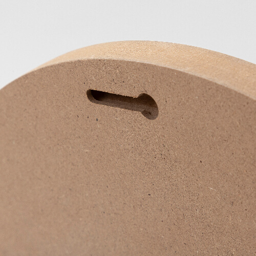 Cadre photo - cœur en MDF pour sublimation - Ø 30,5 cm