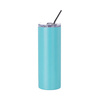 600 ml mok met rietje voor sublimatie - mint mat