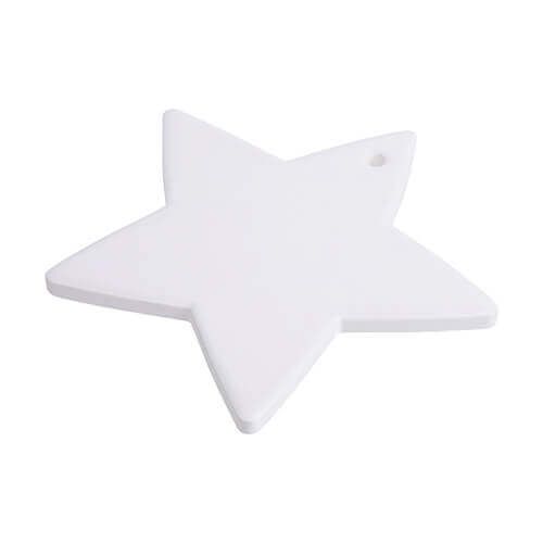 Ceramic coaster for sublimation – a five-pointed star
