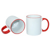 Mug ECO 330 ml with red handle Sublimation Thermal Transfer
