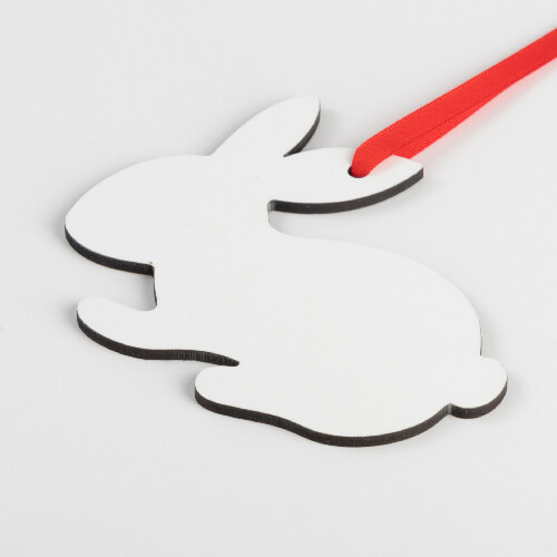 Pendentif en carton 3mm pour sublimation - Bunny