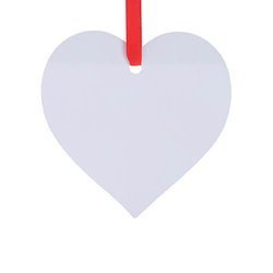 Metal pendant for sublimation - heart