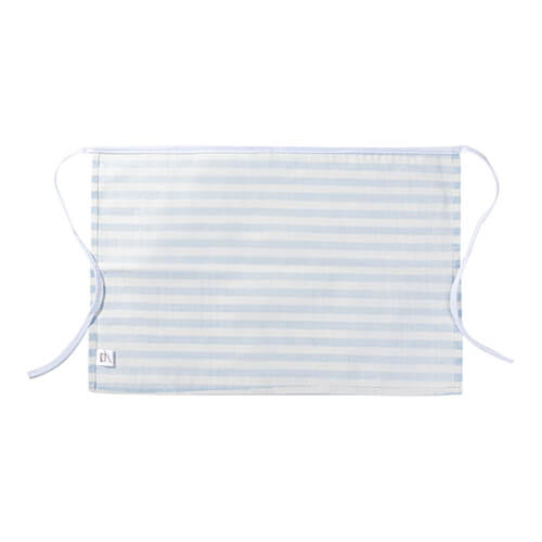 Delantal de lona para sublimación - crema con rayas azules