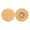 Bamboo round bottle opener ∅ 8 cm for sublimation