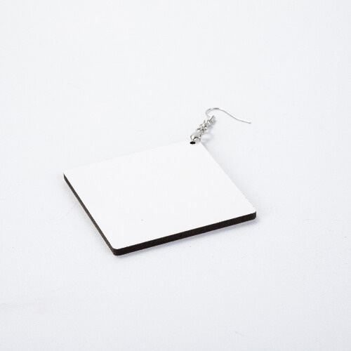 Boucles d'oreilles en MDF pour sublimation - grand carré