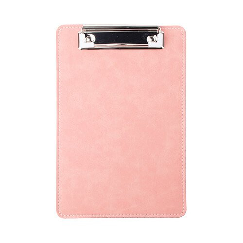 Clipboard din piele A5 pentru sublimare - roz