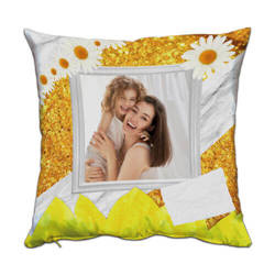 Two-colour satin cover 38 x 38 cm for sublimation printing - Sun