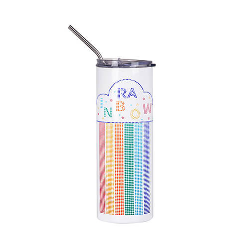 Sheet with cubic zirconia for thermal transfer - average rainbow