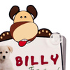 Plaque en plastique avec ventouses pour sublimation – Chien