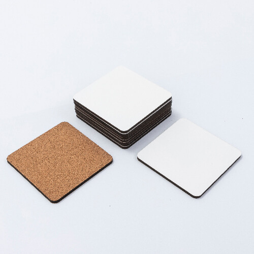 Négyzet alakú MDF bögretömb 9 x 9 cm szublimáláshoz