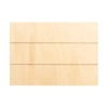 Rektangulär fotoram av plywood, randig, 17,8 x 12,7 cm